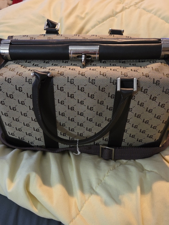 lori greiner Handbags - "LG" Monogram Travel bag